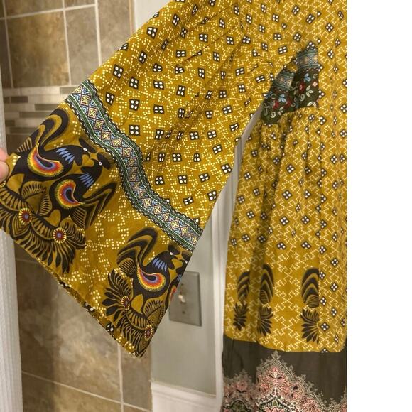 NL Pret Pima CottonYellow Gold  Digital Printed Stitched Lawn Tunic/Dress 10 - Picture 6 of 15